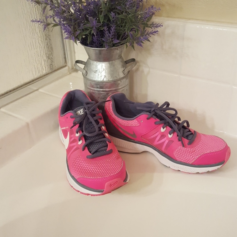 Pink and Grey Nikes